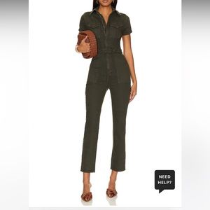 Good American “Fit for Success” Jumpsuit (Army Green)